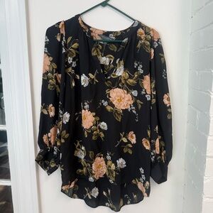 Dorothy Perkins Black Floral Blouse